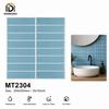 Waterproof Resin Mosaic Subway Wall Tile Peel Stick Glossy Self Adhesive Sheets for Rental House Upgrade Decor