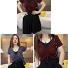 Private Style T Shirt With Drawstring And Pleated Design For Summer Casual Wear