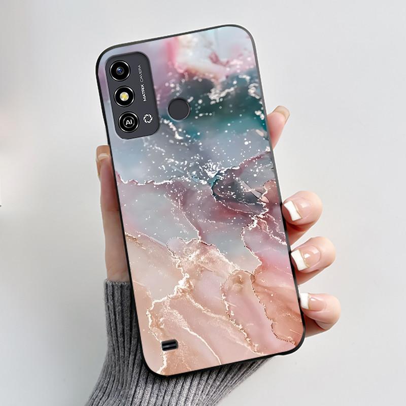 For ZTE Blade A53 Case For ZTE Blade A53 Pro Phone Back Cover Silicone Soft Black TPU Luxury Cute Love Rabbit Funny Bumper Shell