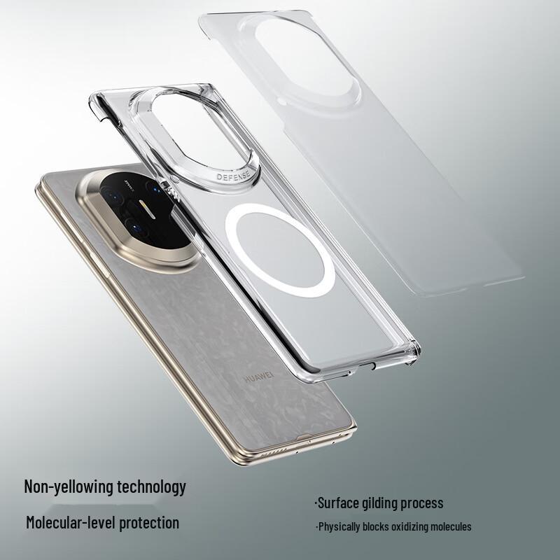 Jue Se Transparent Magnetic Hinge Phone Case for Huawei Mate X7