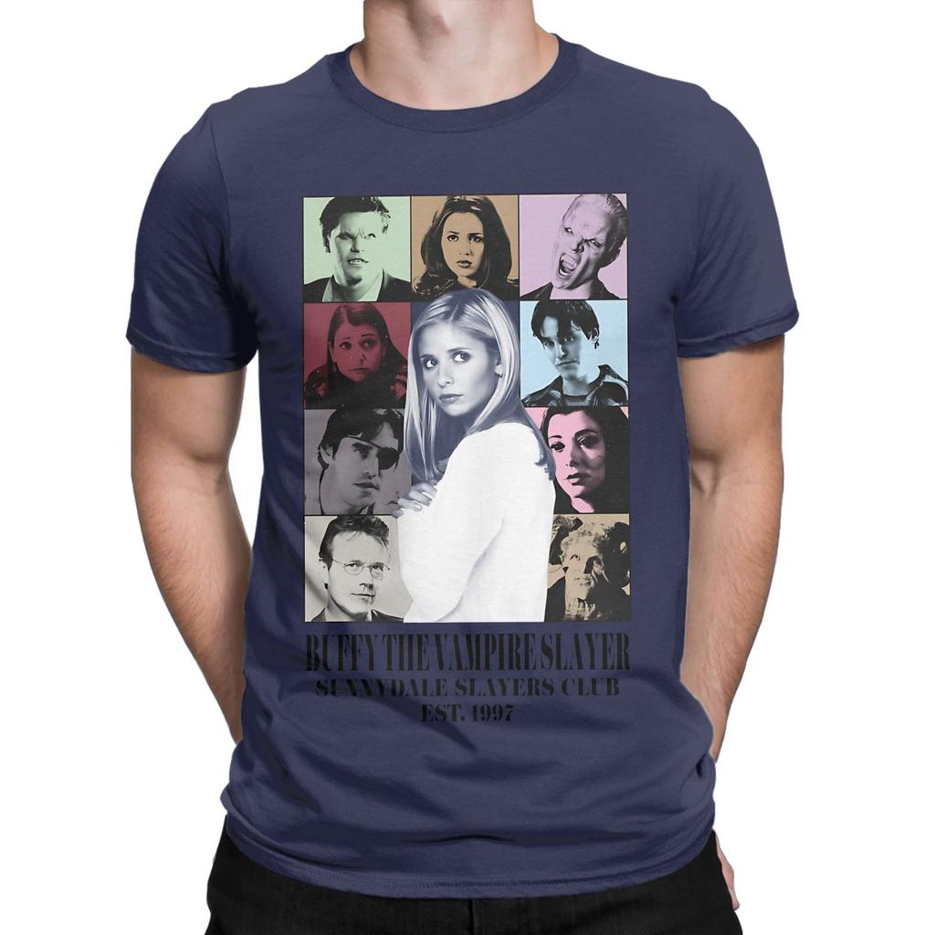 bBUFFY THE VAMPIRE SLAYER THE ERAS TOUR Funny 100 Cotton TShirt Buffy The Vampire Slayer Band Tops Tees For Unisex