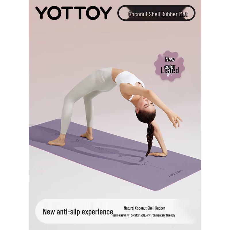 Yottoy Non-slip Natural Rubber Yoga Mat