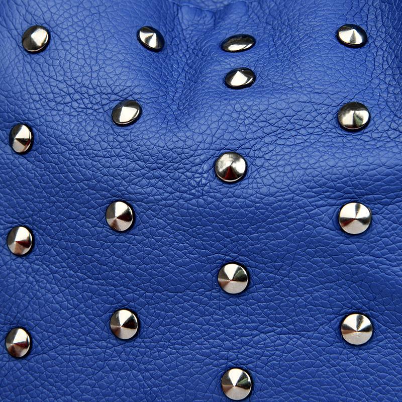 Women's Backpack PU Soft Leather Backpack Rivet Travel Backpack