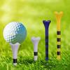 10 Stück 38/70/82 MM Golf-Tees, gestreift, höhenverstellbar, scharfe Spitze, Kunststoff-Golfballhalter, Golf-Trainingshilfe, Spike-Kit, Golf-Zubehör, Geschenke für Golfer