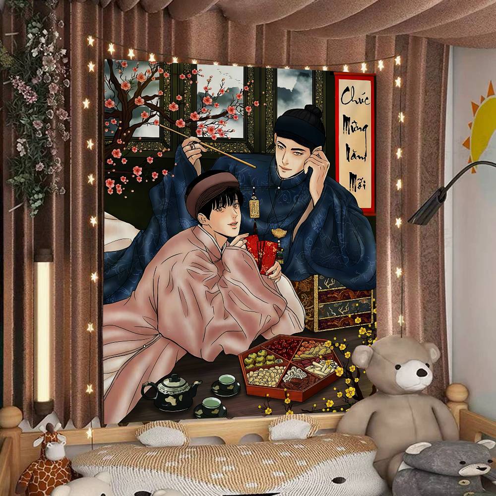 

Comic PPainter Of The NNight Cartoon Tapestry Art Science Fiction Room Home Decor Wall Hanging Sheets 74x94cm(29x37in)