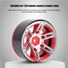 4Pcs 5.2CM Quality Metal Car Model Wheel Rims Hub High Strength for 1Celsius10 RC (black)