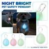 LED Glowing Pet Pendant Light – USB Rechargeable Night Walking Safety Light For Dogs & Cats, Flashing Dog Tag To Prevent Loss, Visible Pet Safety