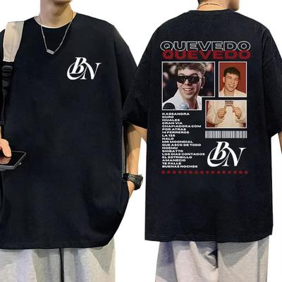 Rapper Quevedo Buenas Noches Album 2025 Merch T-Shirts Men's Women Clothing Fashion Harajuku T Shirts Cotton Short Sleeve Tees