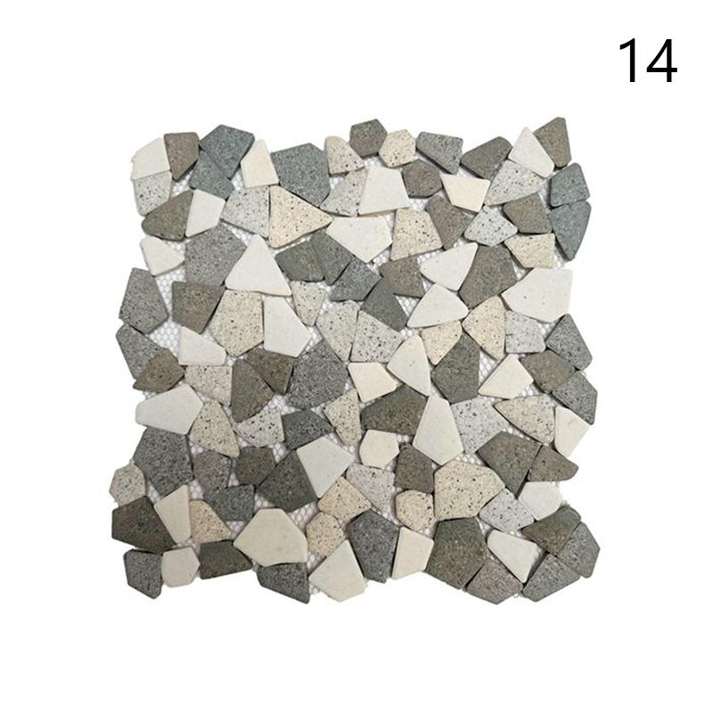 30x30cm Barevné Keramické Štěrkové Mozaikové Dlaždice Horký Pramen Bazén Rybičky Bazénové Fragmenty Toaleta Protiskluzová Dlaždicová Deska Podlaha Stěna Dekorace DIY