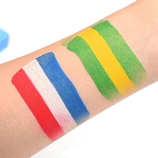 Face Body Paint Sticks for Soccer Fans, Hypoallergenic & Washable Face Painting Sticks, Sports Cheering & Party Makeup Kit