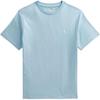 Polo Embroidered Solid Color Crew Neck Short Sleeve T-Shirt Kids Tops Light-Blue 323832904-082