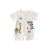 A-Class Pure Cotton Baby Romper: Summer Short Sleeve Crawling Suit for Newborn Boys & Girls