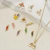 2 PCs Brass Charms 18K Gold Plated Colorful Enamel Cloud Meteor Lightning Weather Pendant For DIY Necklace Jewelry Making