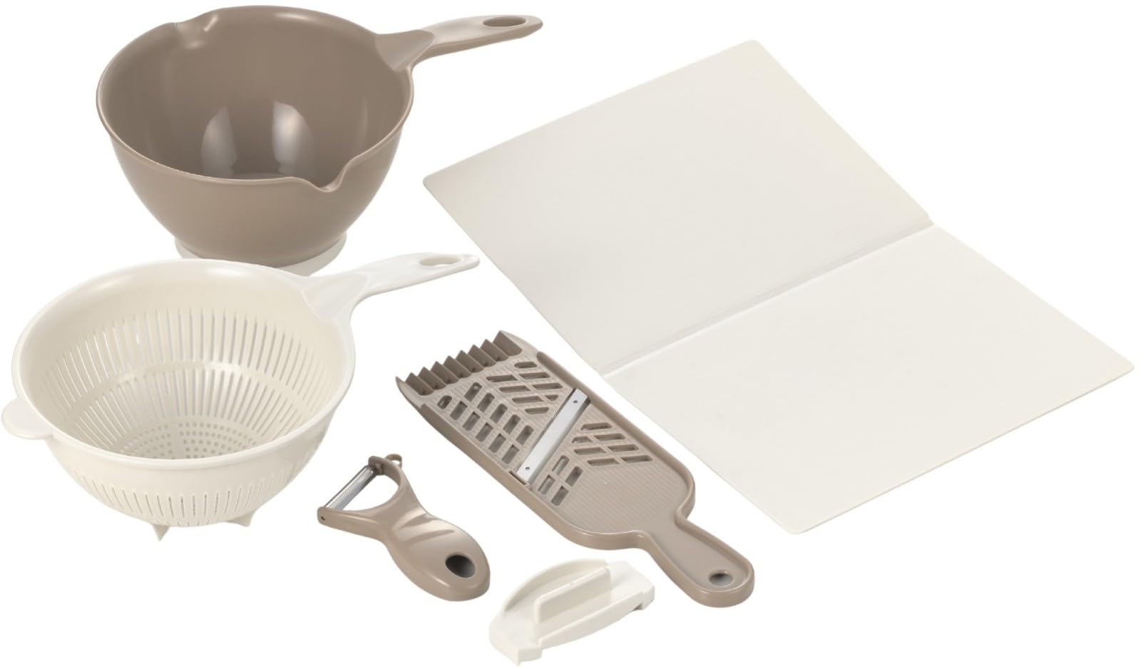 Yoshikawa Kitchen Basic Made in SJ4065 5-Piece Set, Japan, белый