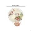 Flying Disc Fan Cute Waterproof Round Folding for Wedding Outdoor Activity