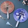 Magnetic Plastic Handle Chinese-Style Shell Fan Shell-Shaped Dance Fan  Gift Giving