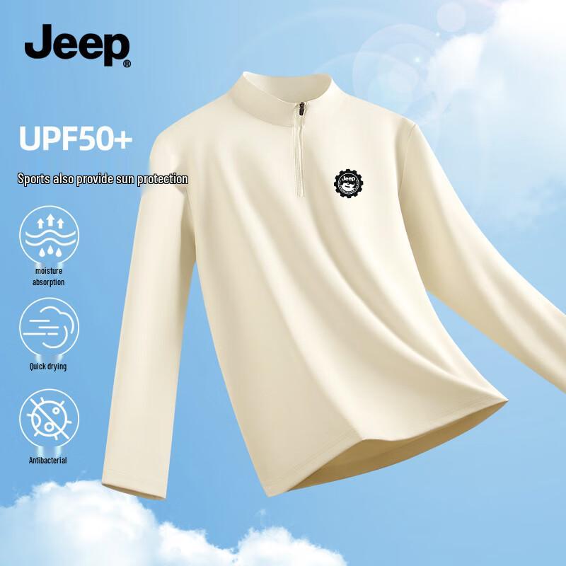 JEEP Men s Long Sleeve Quick-Dry Half-Zip T-Shirt 2XL