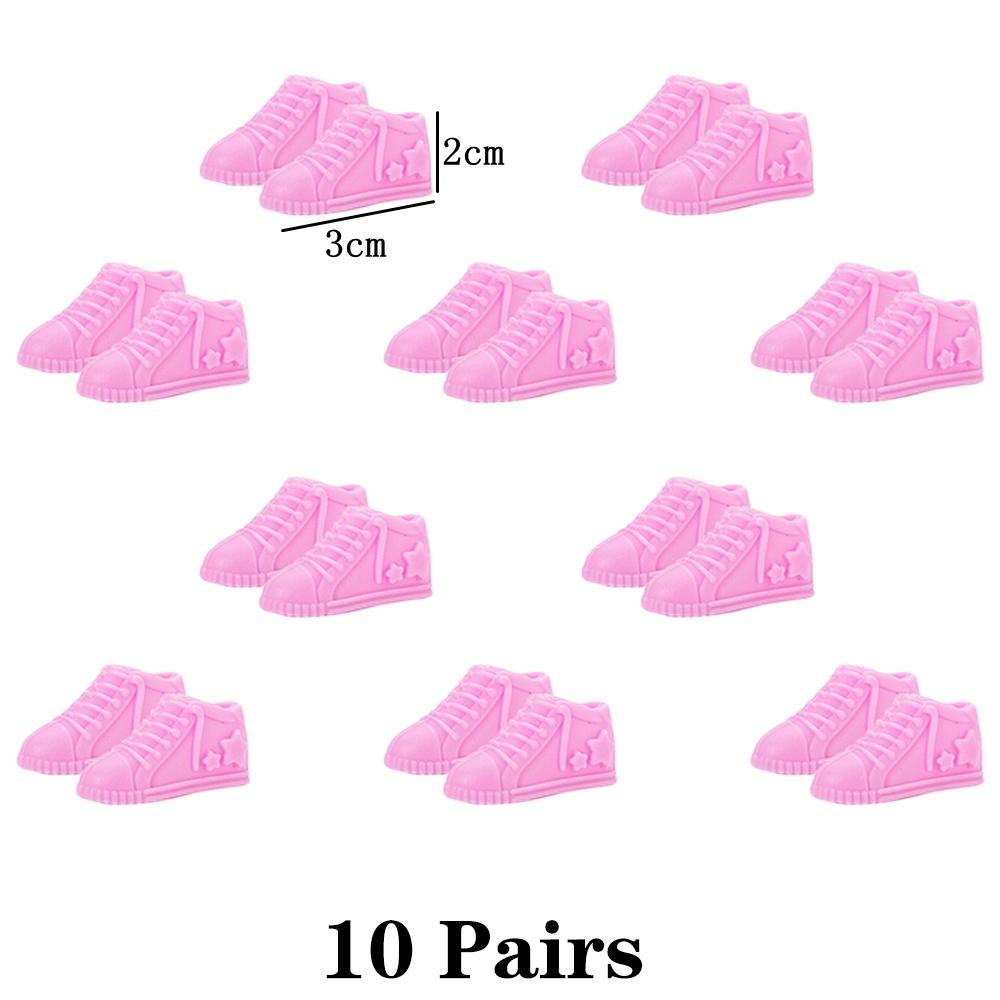 10 Pairs Fashion Doll Shoes 29CM Doll Sneakers Sports Shoes 11.5 Inch Doll Boots 1/6 Dolls Accessories 1/6 Doll DIY Toys GiftJJ