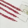 Tenglin Red Thick Plush Shoelaces for Winter - Perfect for Canvas & AJ White Shoes (1 Pair)