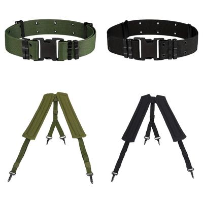 Nastavitelný venkovní taktický opasek Oxford Tkanina Ramenní Hrudní Popruh Dvojitý Ramenní Popruh Lovecké Příslušenství Odolný