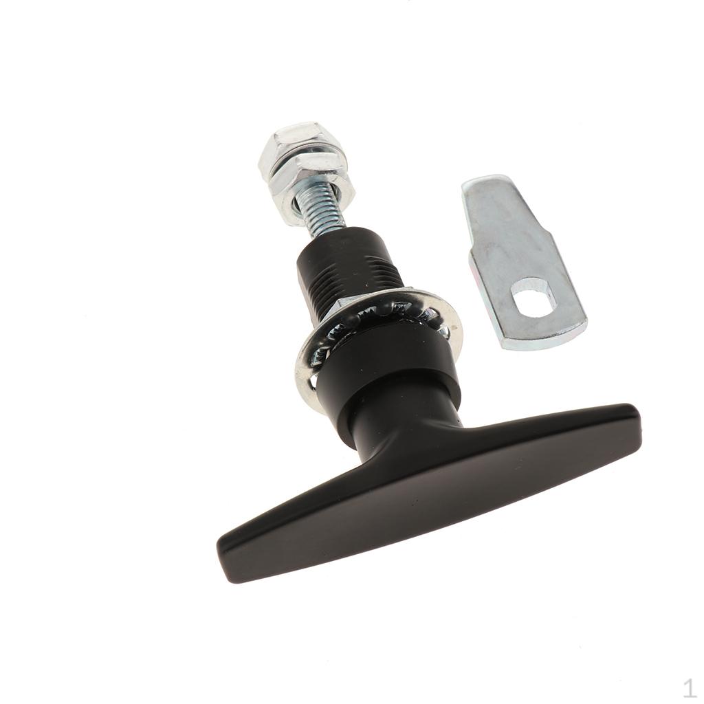 

Black Stainless Steel T Cam Latch, Non-Locking Door Hardware Kit for RV
