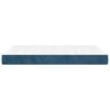 Pocket Spring Mattress Medium Firmness Dark Blue 140 x 210 x 20 cm Velvet