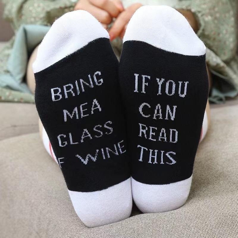 

Новые высококачественные печатные буквы бесплатны, забавные мужские носки в полоску, женские, новинка, женские носки, весенняя уличная одежда из хлопка Sokken one size