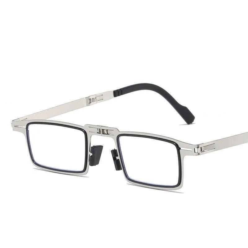 Foldable Portable Anti‑Blue Light Reading Glasses, Ultra‑Lightweight HD Lenses, Eyeglasses with Protective Case