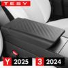 For Tesla Model 3 Highland 2024 TPE Soft Case Car Center Console Arm Rest Lid Auto Central Armrest Box Pad Cover Accessories