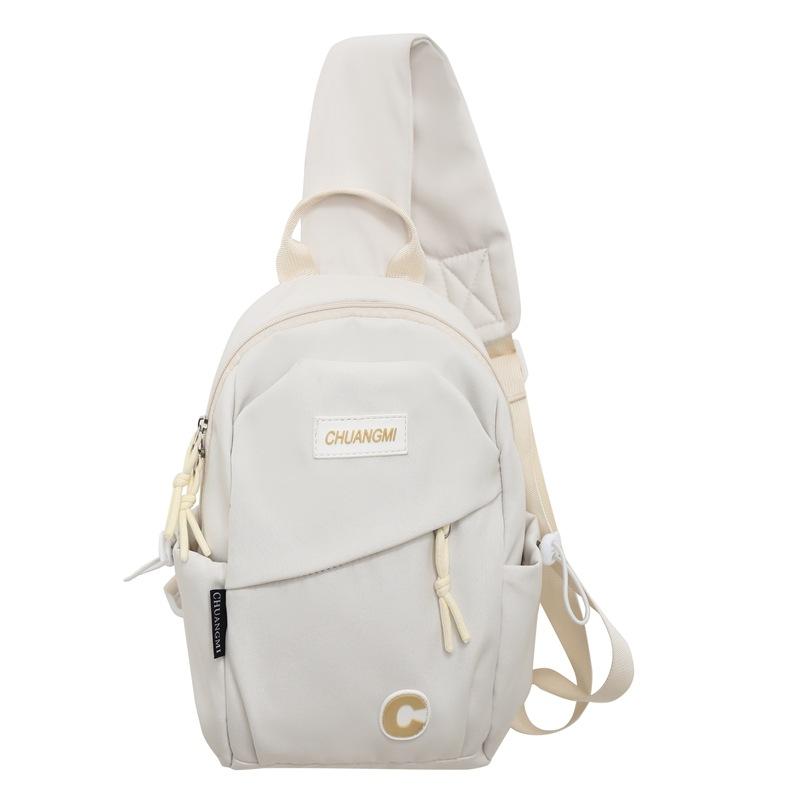 

Мужская спортивная сумка на грудь большой вместимости, женская однотонная сумка через плечо, студенческая поясная сумка белый