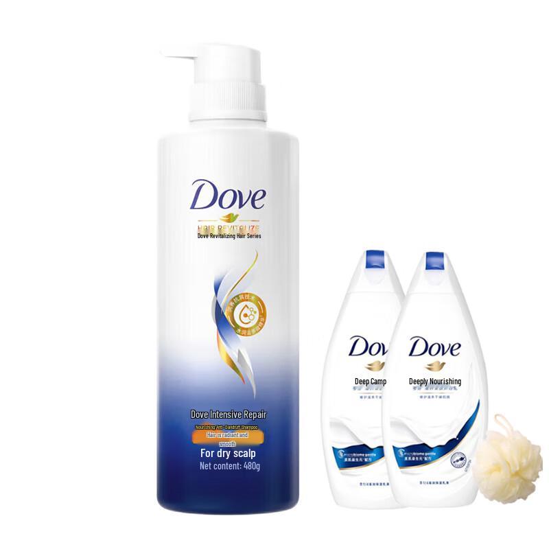 DOVE Intensive Repair Anti-Dandruff Shampoo 480G Set