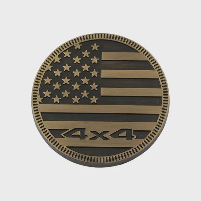 

Автомобильный металлический логотип 4X4, эмблема, значок, наклейка, наклейка для Wrangler Grand Cherokee Compass Renegade Sahara, аксессуары для стайлинга дубильная кора