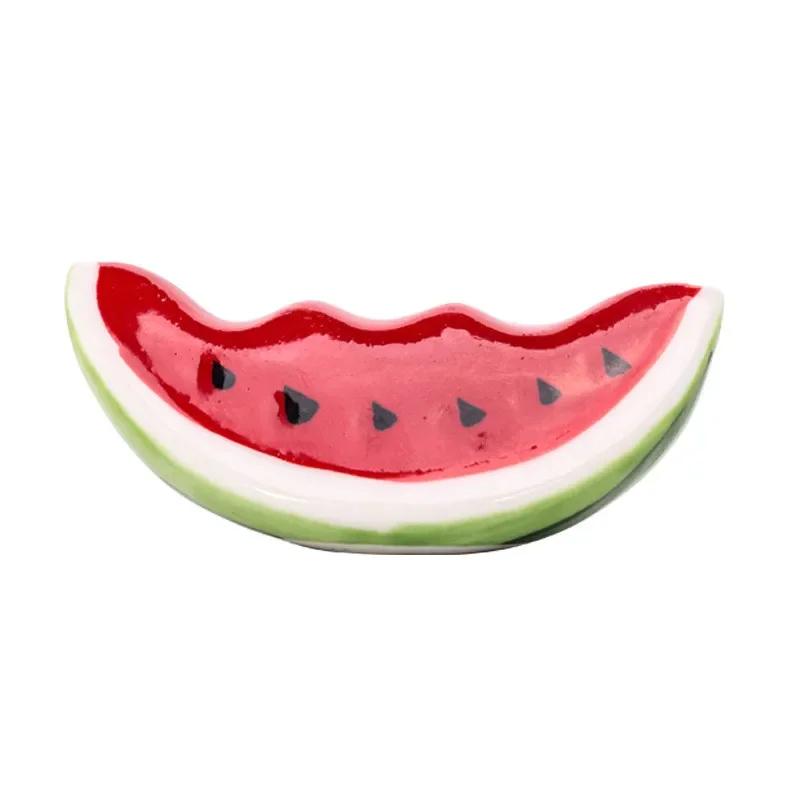 Ceramic Cute Red Watermelon/tomato Chopstick Holder Creative Home Fruit Spoon Fork Holder Kitchen Tableware