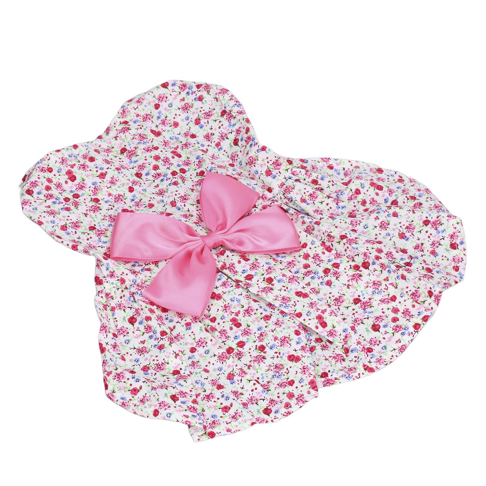 Маленький питомец Цветочная юбка Щенок Кролик Платье с бантом Цветочная одежда Милая цветочная юбка для маленьких собак Кроликов L