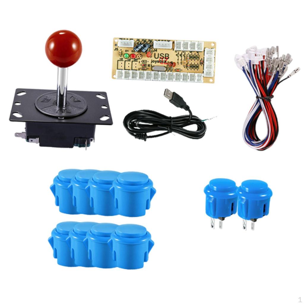 1 Arcade Games, DIY Parts, Joystick Assembly, Projects, Professional Components with Buttons,