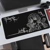 Dark Sketch Girl Mouse Pad Large Computer Office Game Table Mats XXL Rubber Anti-slip Gaming Keyboard Mousepads Long Desk Pads