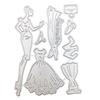 Beauty Dress Metal Cutting Dies Stencils for DIY Scrapbooking Decorative Embossing Paper Cards Template Decor Die Cuts