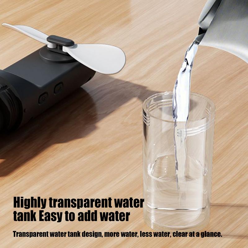 Spray Water Mist Fan Electric Hand Misting Air Cooler Handheld Personal Mister Small Fan For Travel Outdoors Hiking Camping