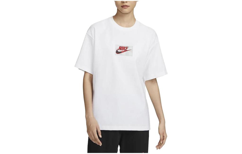 Nike Drop Shoulder Sleeve T Shirt Women's White FN4176-100