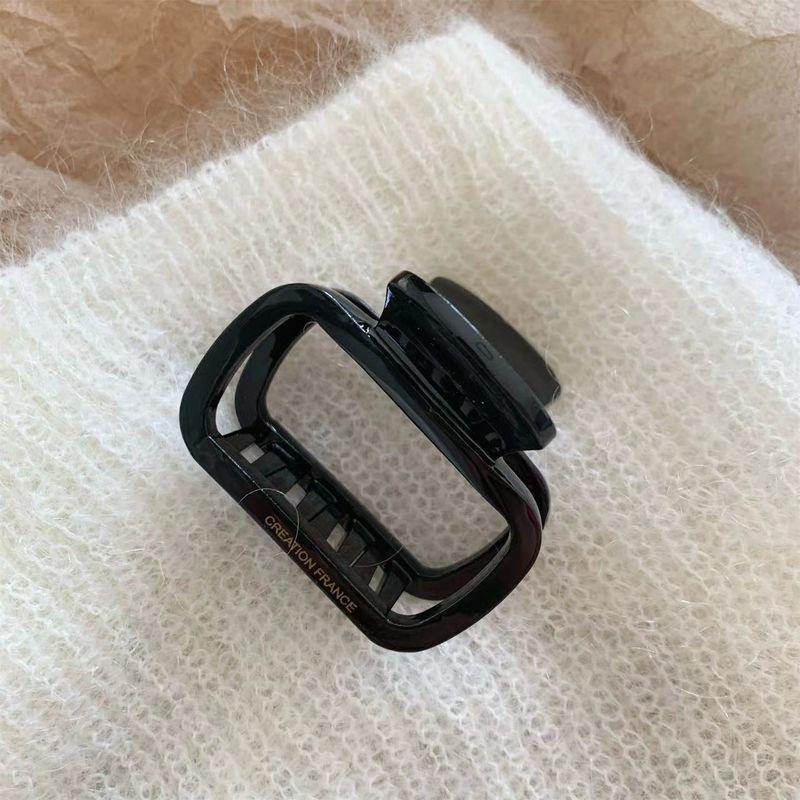 1 Stück Neue koreanische quadratische Acetat-Haarspange im Stil mit einer Hinterkopf-Klammer und einer kleinen Instagram-Haarspange zum Haifischfangen