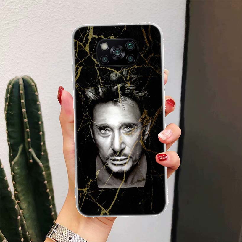 Johnny Hallyday Music For Xiaomi Poco X6 X3 Nfc X5 X4 F6 F5 Pro Phone Case X7 F4 Gt F3 F2 F1 M5S M4 M3 5G Fundas Coque