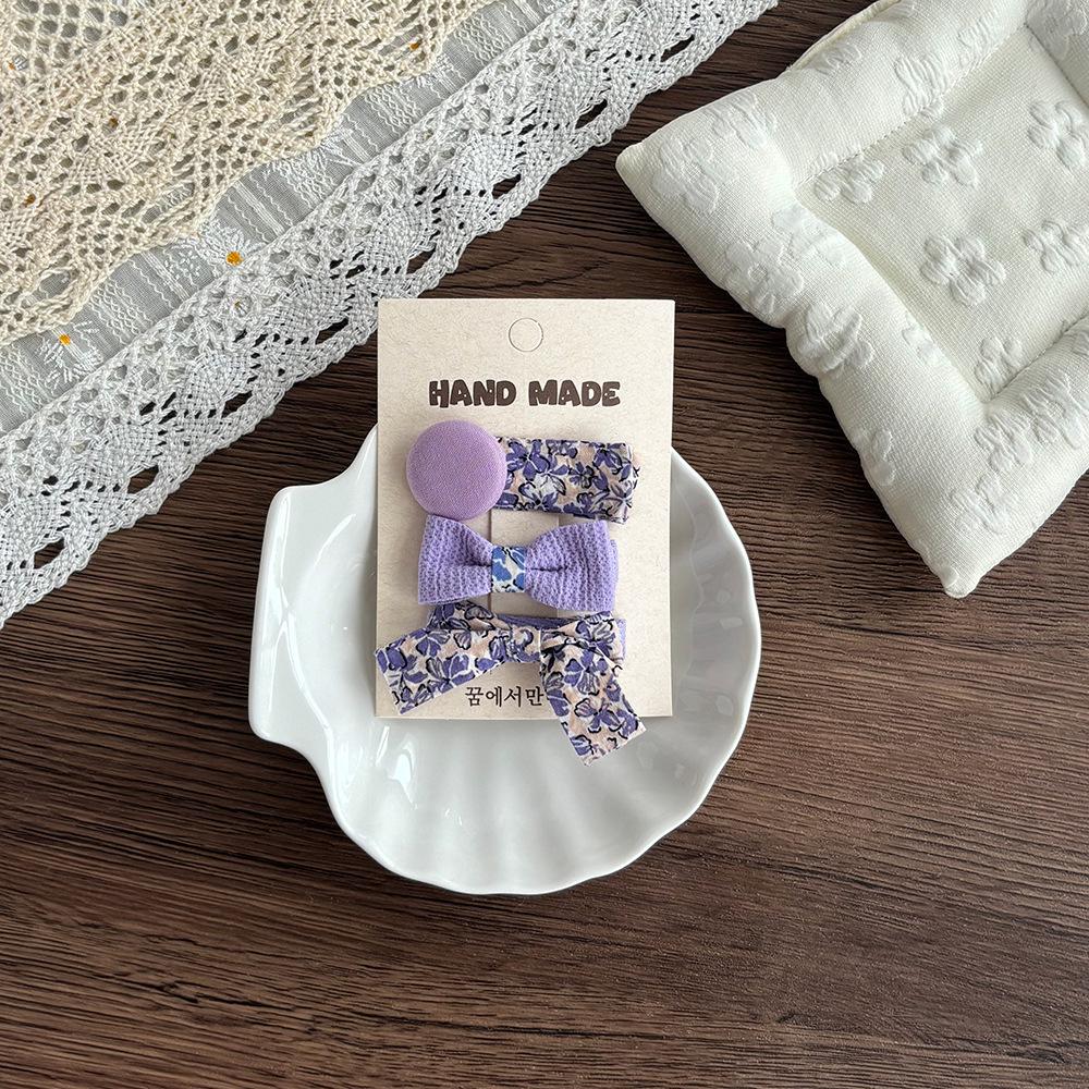 Korean Floral Children's Bow Hair Clips: Versatile Baby Hair Accessories