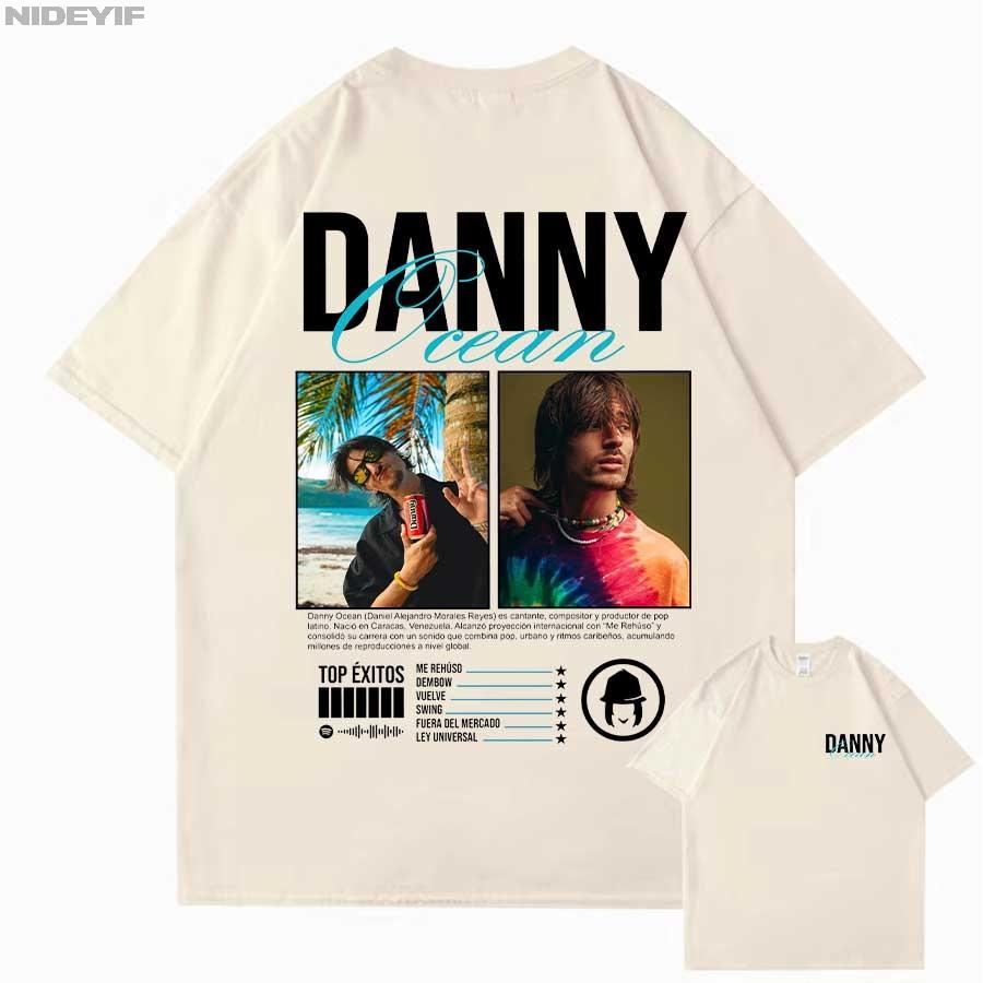 Rapper Danny Ocean Graphic T shirt for Unisex Women Hiphop Streetwear Oversized Tops 100 Cotton TShirt DNO1
