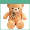 Teddy Lattice Bowknot Bear Plush Toy Animal Stuffed Doll Decoration Gift Kids