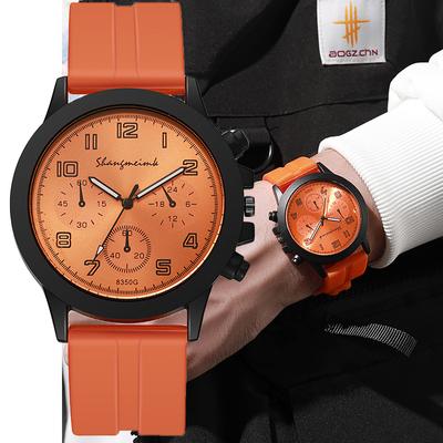 Nové studentské silikonové pánské hodinky Quartz Originální design Pánské náramkové hodinky Nejlepší dárky Hodiny pro ženu