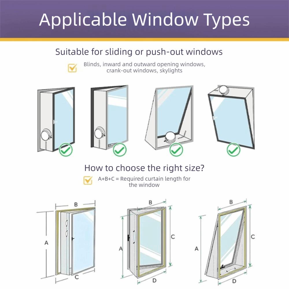 Adhesive Fast Window Seal Flexible Cloth AC Window Seal  Window Vent Kit