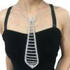 Rhinestones Necktie Female Party Decoration Tie Casual Trendy Wedding Party Tie for Weddings and Event