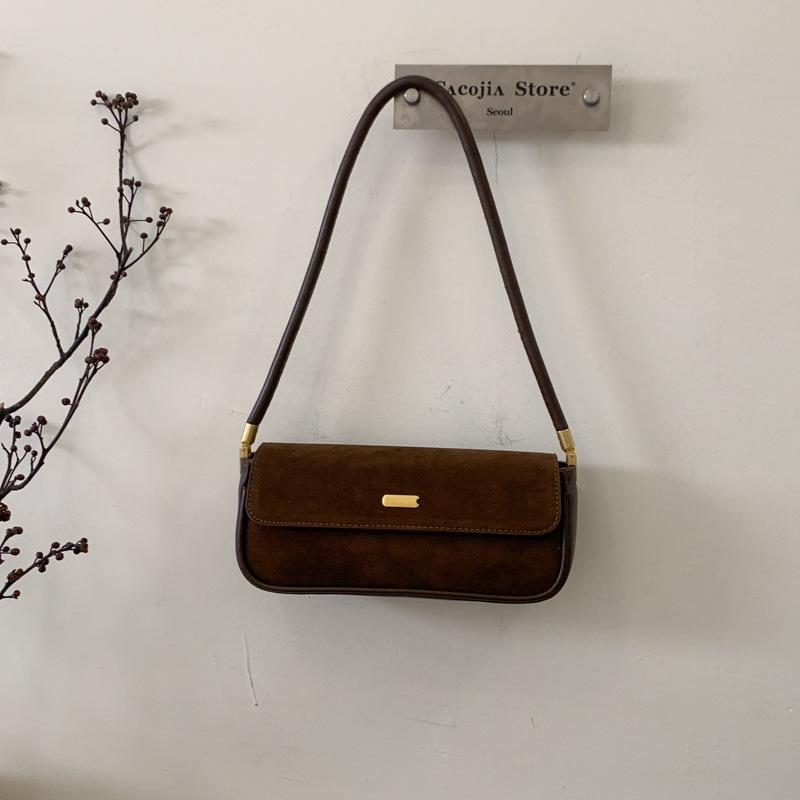 

Осень новая сумка подмышку женская мода текстура популярная нишевая сумка высокая ценность повседневная сумочка кофейный