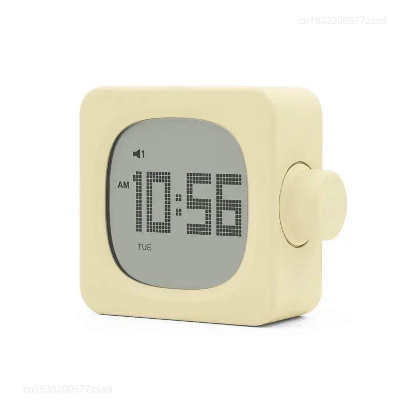 LED Alarm Clock with Backlight Battery Operated LCD Display Temperature Humidity Monitor Multifunction Home Sensor Tools Desktop