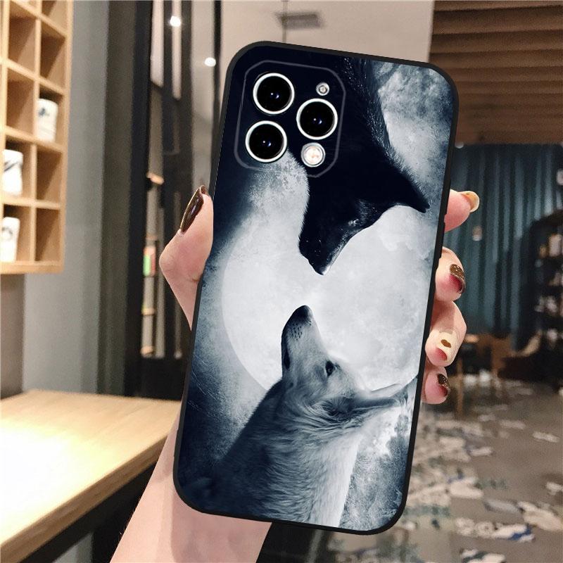 Husa pentru telefon Wolf pentru iPhone Samsung Galaxy Redmi Xiaomi Oppo OnePlus Note SA 7 8 9 10 11 12 13 14 20 21 22 23 53 54 Pro Max Plus Ultra TPU moale